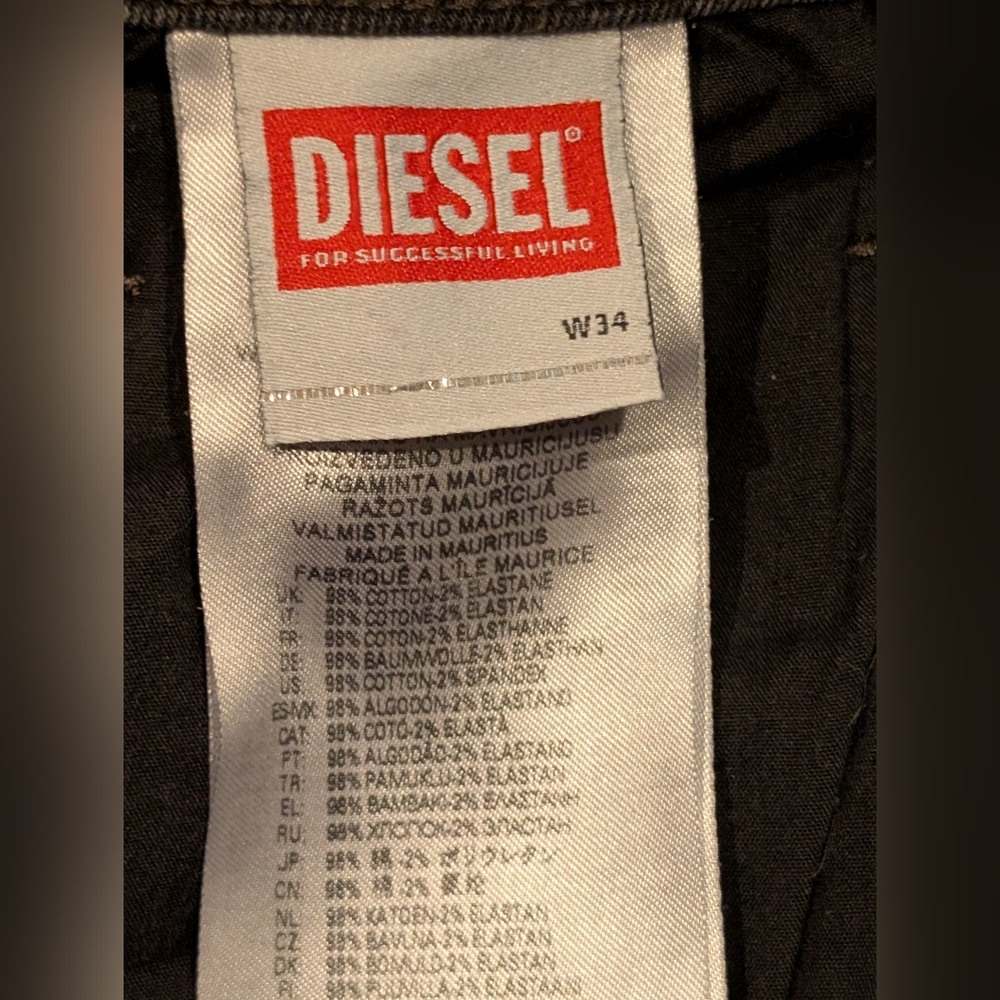 Diesel 34x32 Slim Straight Safado-X Jeans - Picture 7 of 16